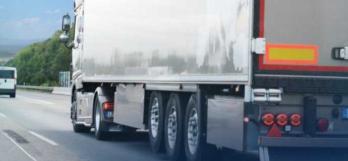 Truck on a highway